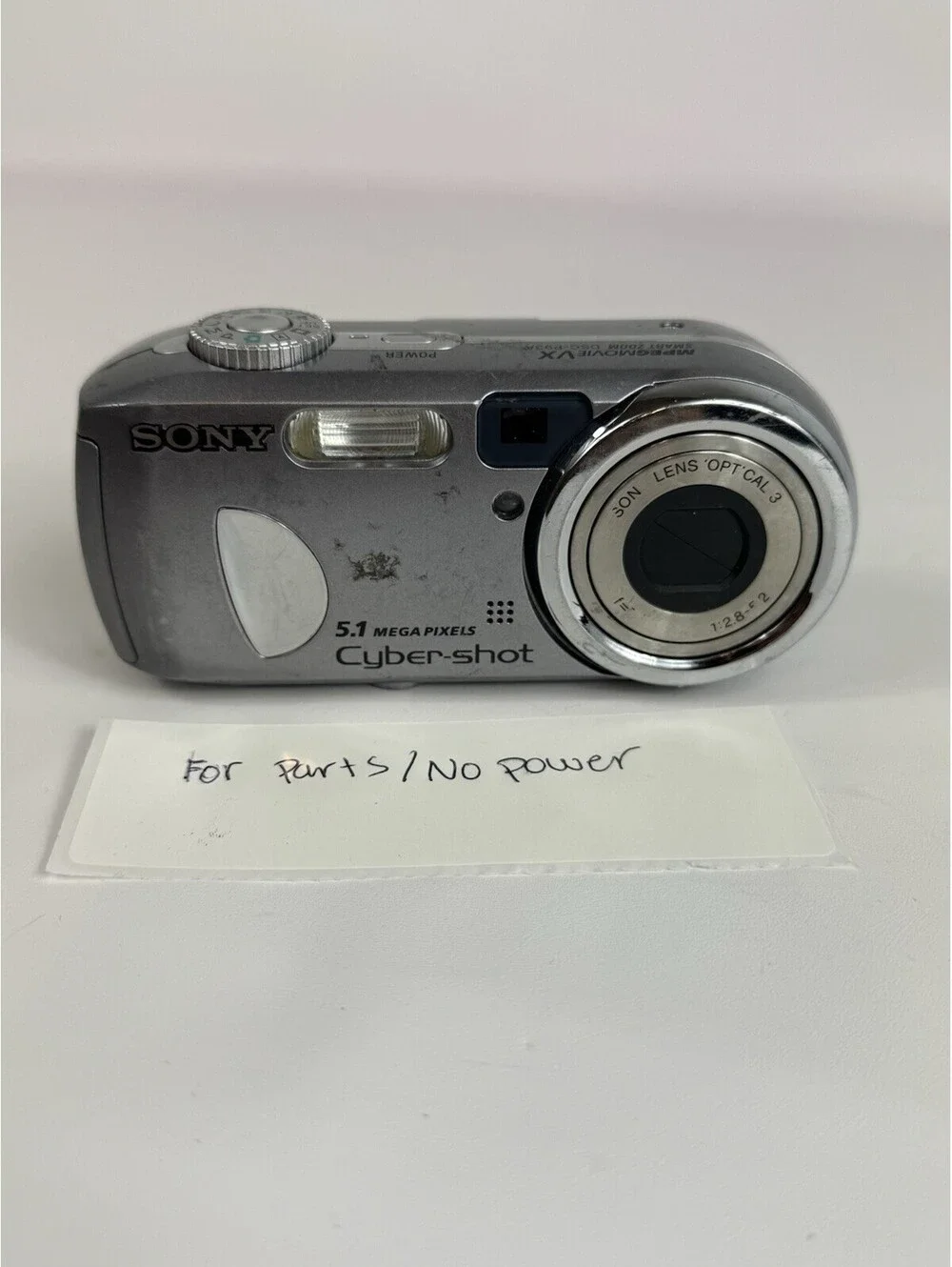 Sony Cyber-shot DSC-P93A 5.1MP Digital Camera Smart Zoom Silver Vintage